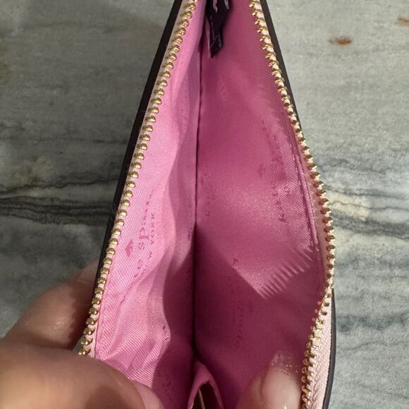 Kate Spade Lucy Heart Studs L-zip Wristlet - Picture 8 of 11